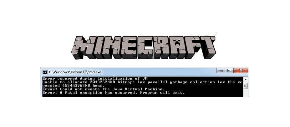 Error Occurred During Initialization of VM Minecraft