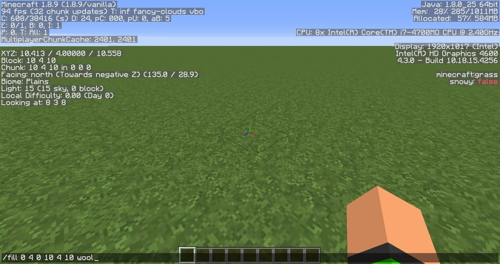 How to Use the Fill Command in Minecraft