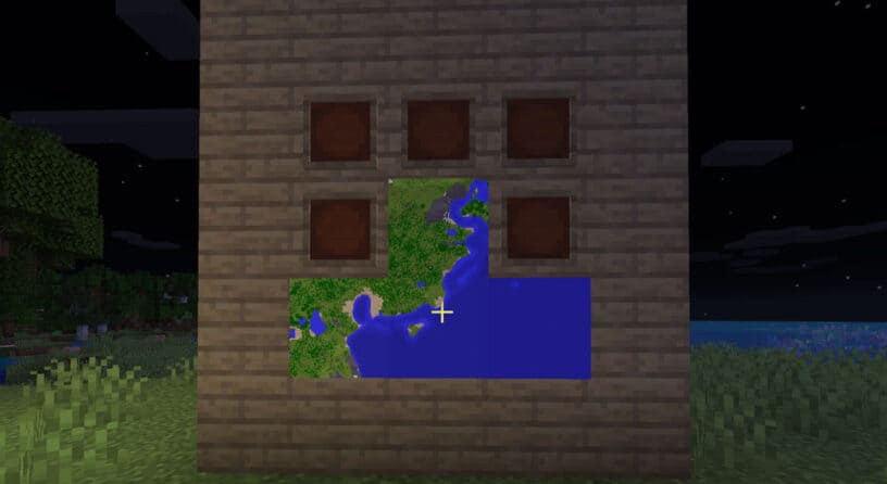How to Make a Map Wall in Minecraft