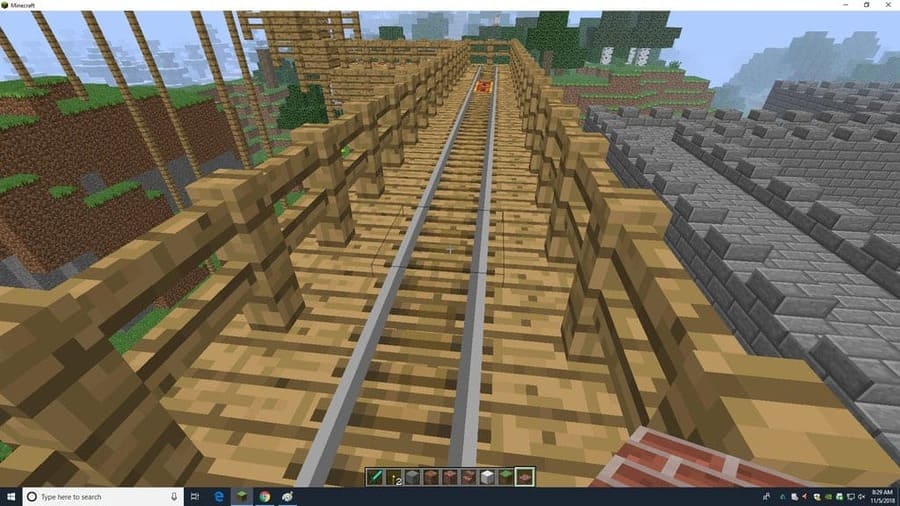 How to Make a Roller Coaster in Minecraft