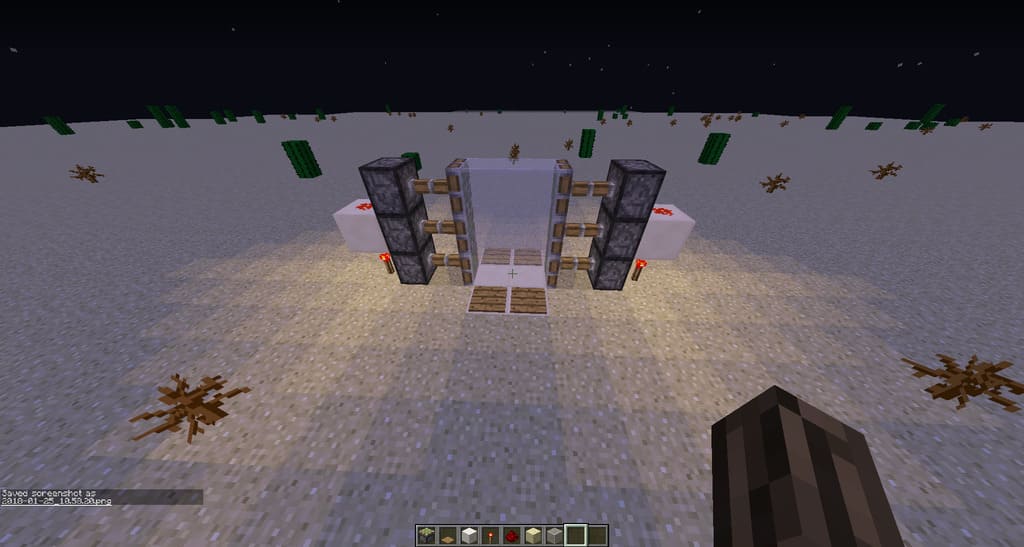 How to Make a Sliding Door in Minecraft