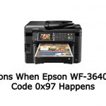 Solutions When Epson WF-3640 Error Code 0x97 Happens