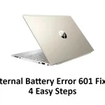 HP Internal Battery Error 601